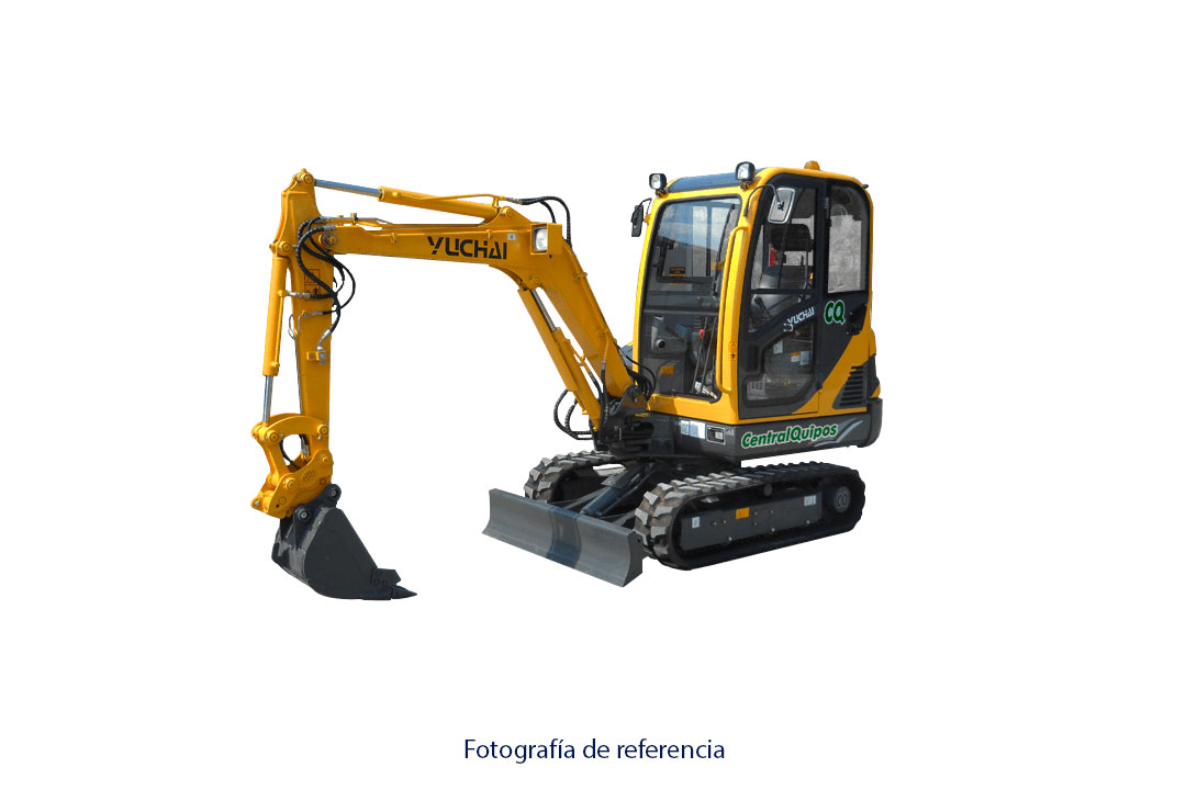 Mini retroescavadora